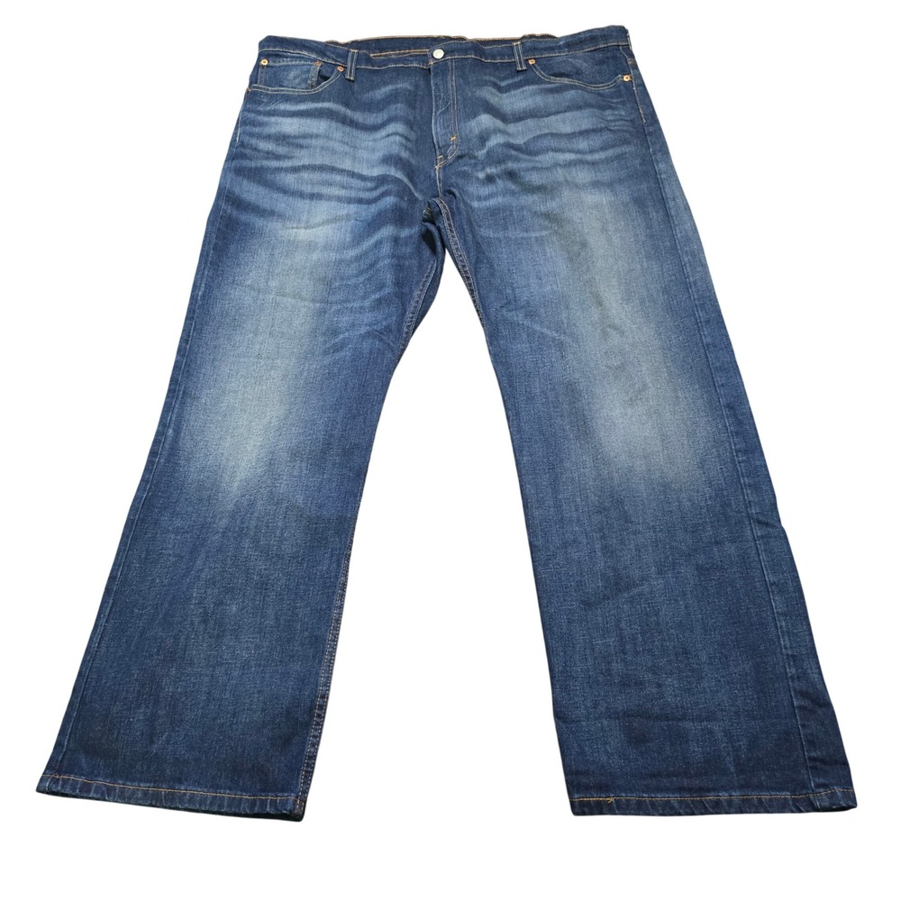 Levi 569 Loose Straight Jeans Mens 42x32 Blue Denim Relaxed Fit